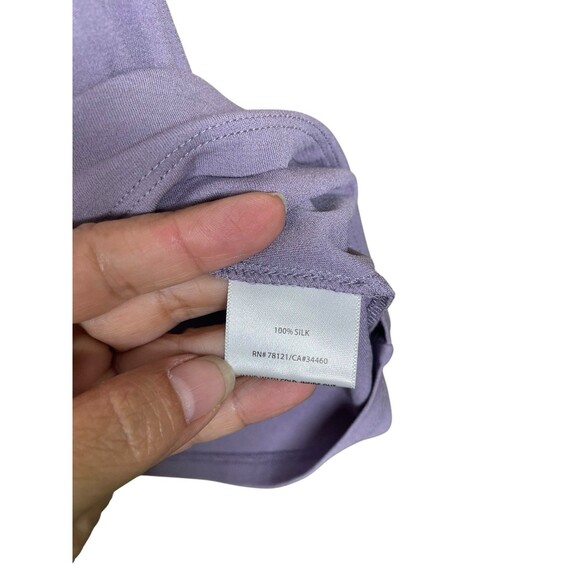 EILEEN FISHER Tank Top PS Stretch Silk Jersey Scoop Neck Sleeveless‎ Embellished - Picture 9 of 10